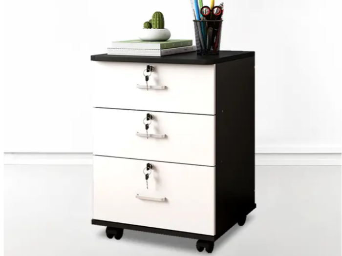 实木三层抽屉办公室储物柜 实木三层抽屉办公室储物柜