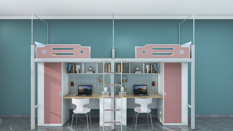 学生上床下桌公寓床