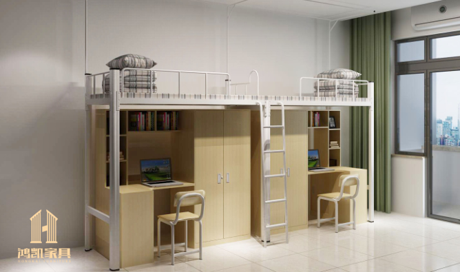 香港六宝典最新版开奖|HK-G0001P学生宿舍上床下桌的公寓床