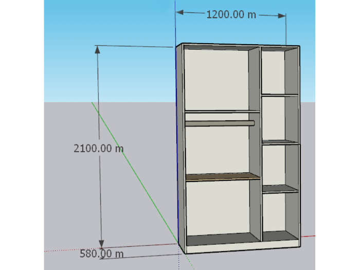木制三开门衣柜 木制三开门衣柜
