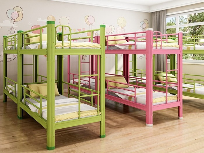 幼儿园托儿所双人上下铺铁架床 托儿所上下铺