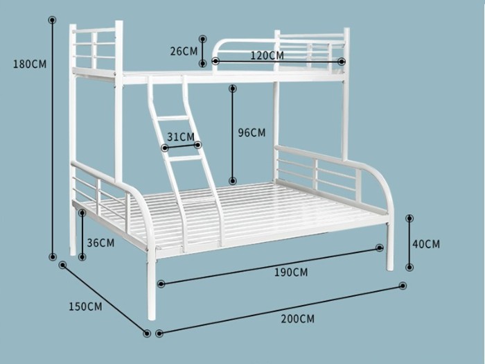 上下铺双层子母床钢制铁架床 上下铺双层子母床钢制铁架床