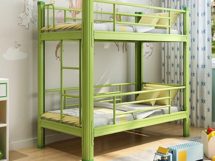 幼儿园托儿所双人上下铺铁架床 铁架床