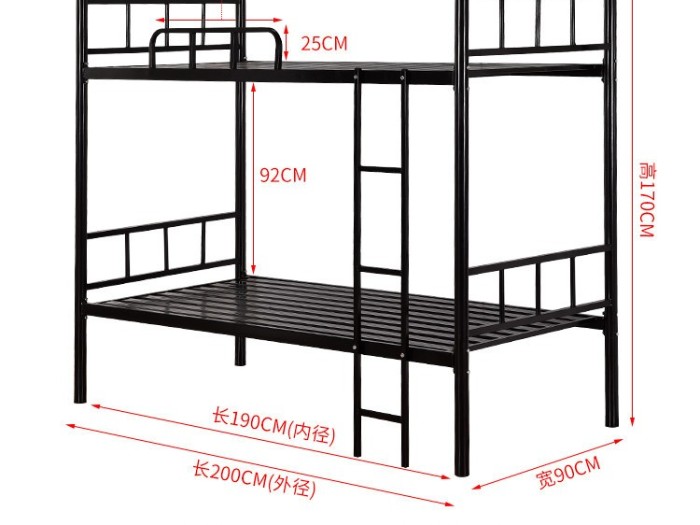 双层高低铁架床 双层高低铁架床