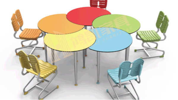 香港六宝典最新版开奖HK-D0006C多功能协作式课桌椅，打破传统布局