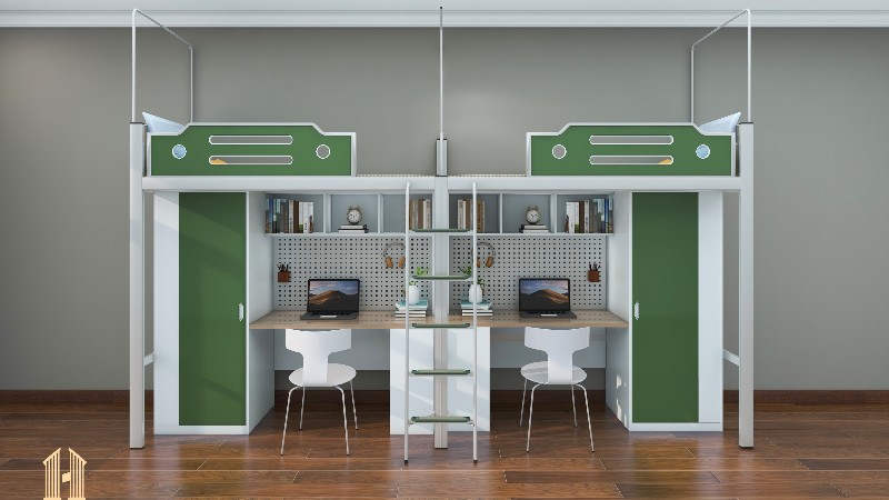 学生公寓床的设计细节