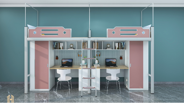 香港六宝典最新版开奖生产的学生宿舍上床下桌公寓床，满足现代大学生需求