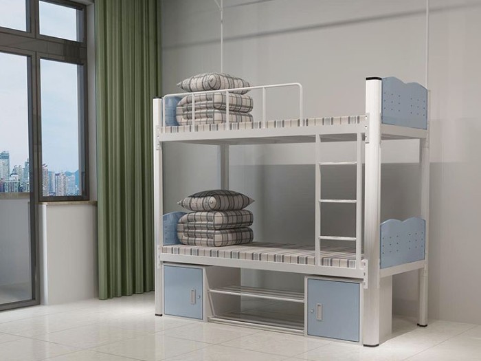 学生宿舍上下铺双层铁架床钢制 铁架床