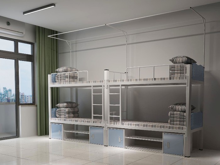 学生宿舍上下铺双层铁架床钢制 上下铺