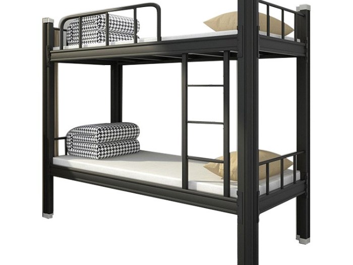 开口管材开口式上下铺铁架床 铁架床价格