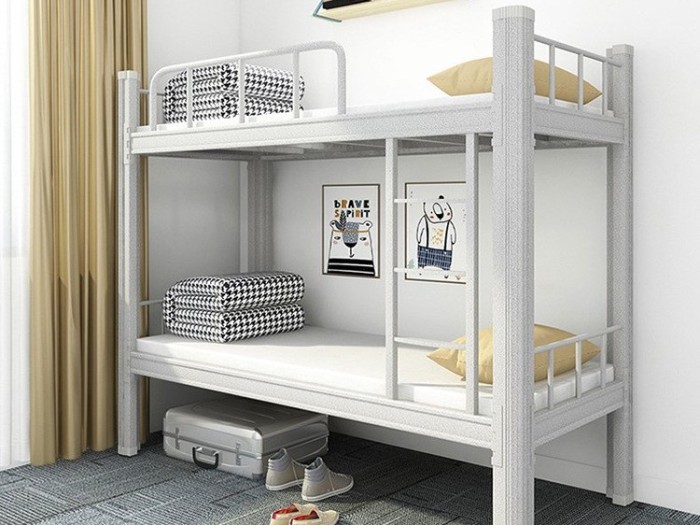 开口管材开口式上下铺铁架床 上下铺铁架床