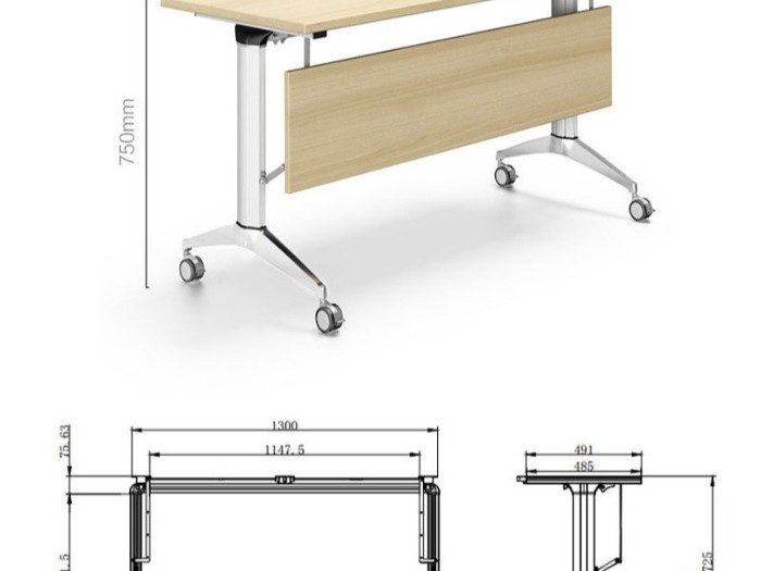 两人位可折叠会议桌培训桌 两人位可折叠会议桌培训桌