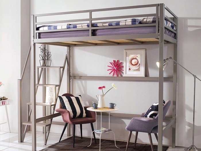 学校学生宿舍公寓床上床下桌优质冷轧钢 学生公寓床