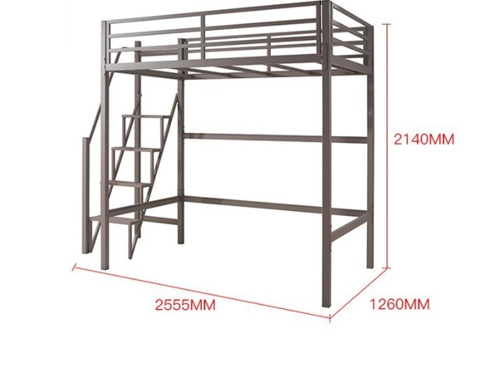 学校学生宿舍公寓床上床下桌优质冷轧钢 公寓床招标