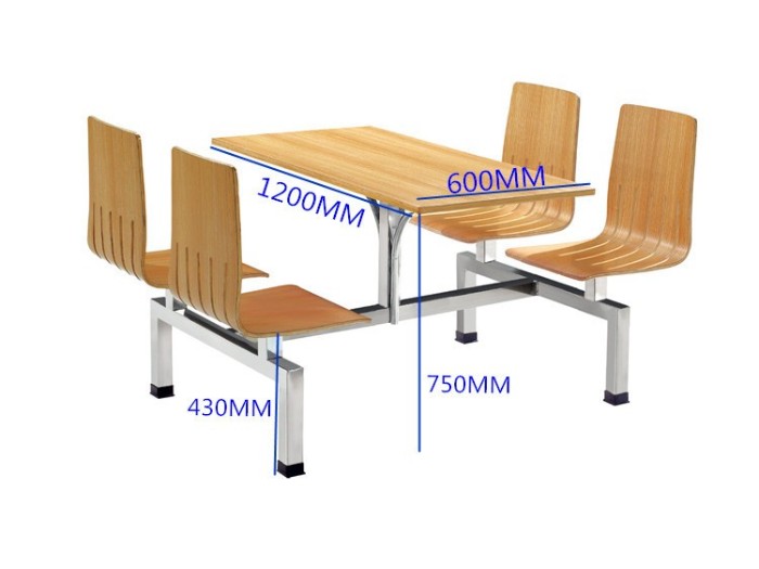 学校食堂餐桌椅连体 学校食堂餐桌椅连体