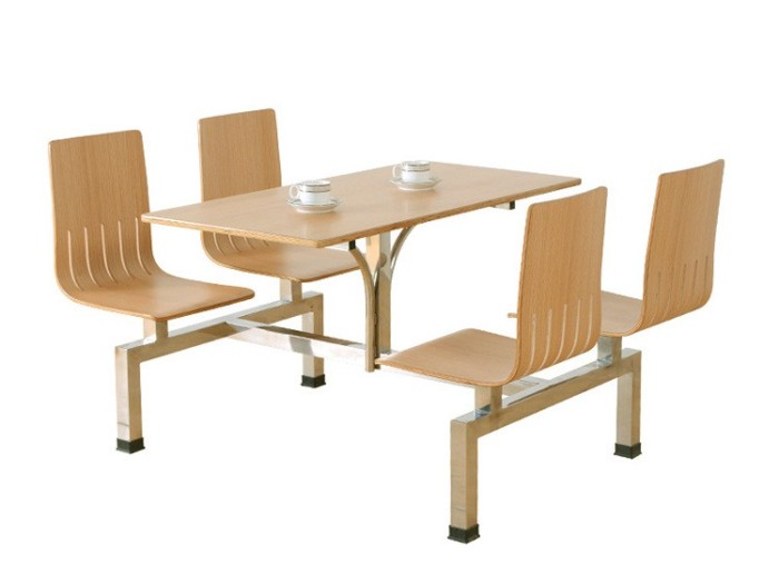 学校食堂餐桌椅连体 学校食堂餐桌椅连体