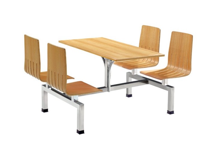 学校食堂餐桌椅连体 学校食堂餐桌椅连体