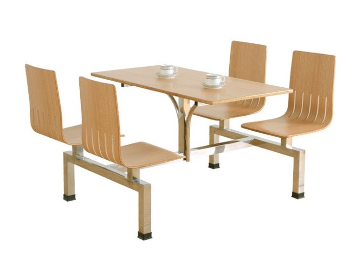 学校食堂餐桌椅连体 学校食堂餐桌椅连体